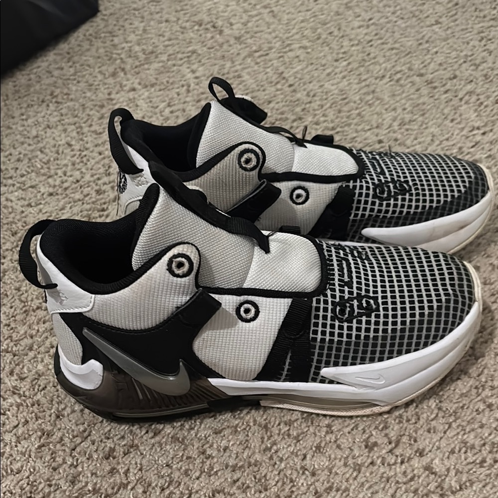 Nike Black and White LeBron Sneakers